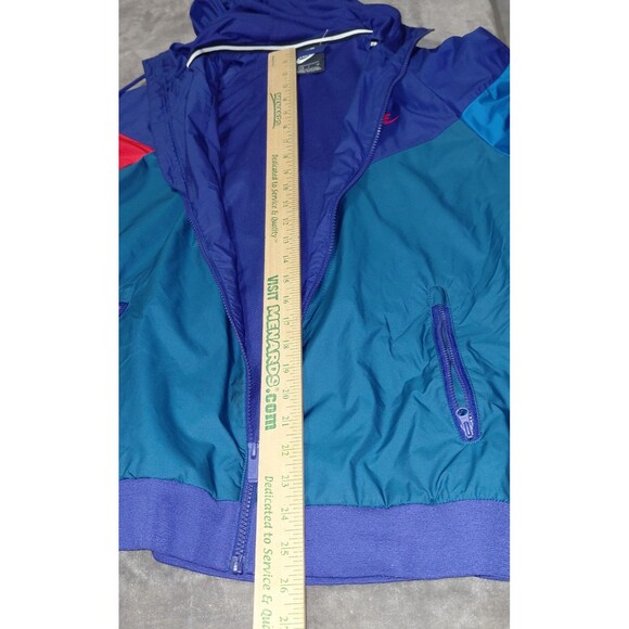 Y2K Nike Sportswear Windrunner Hooded Jacket Womens Small Multicolor Colorblock - Picture 11 of 13